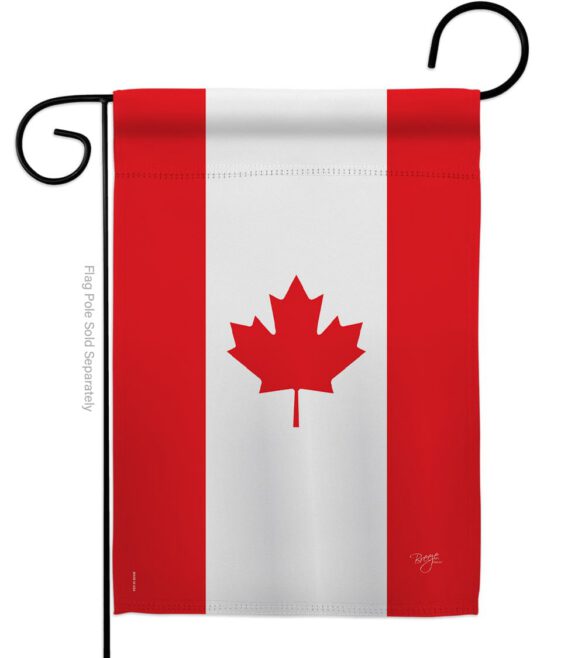 Canada - Nationality Flags of the World Vertical Impressions Decorative Flags HG108008 Made In USA