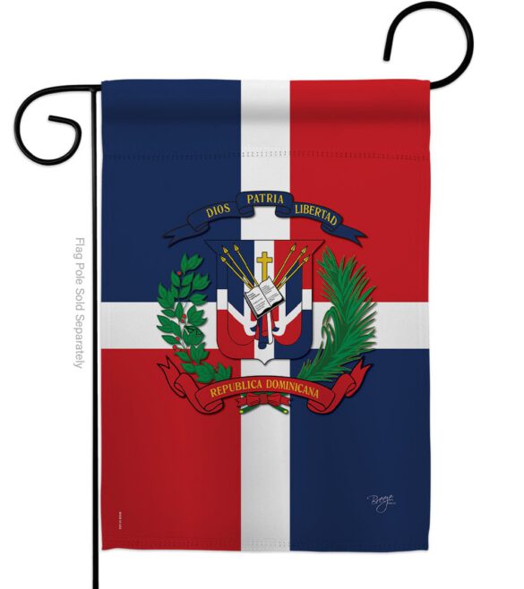 Dominican Republic - Nationality Flags of the World Vertical Impressions Decorative Flags HG108156 Made In USA