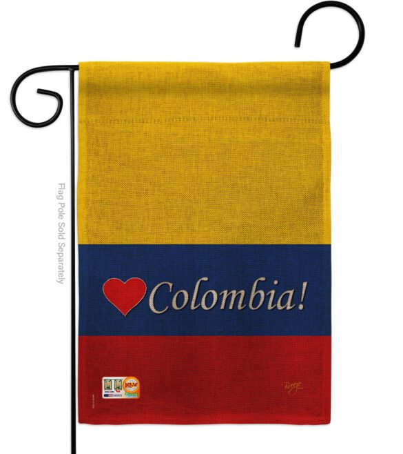 Colombia - Nationality Flags of the World Vertical Impressions Decorative Flags HG108161 Made In USA - Image 8