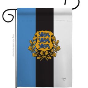 Estonia - Nationality Flags of the World Vertical Impressions Decorative Flags HG108171 Made In USA