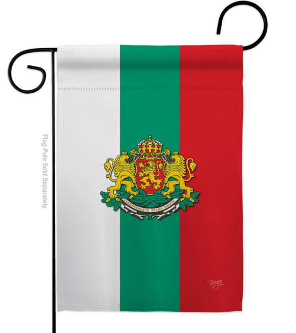 Bulgaria - Nationality Flags of the World Vertical Impressions Decorative Flags HG108204 Made In USA