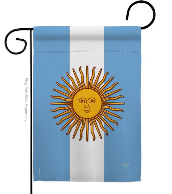 Argentina - Nationality Flags of the World Vertical Impressions Decorative Flags HG108214 Made In USA - Image 2
