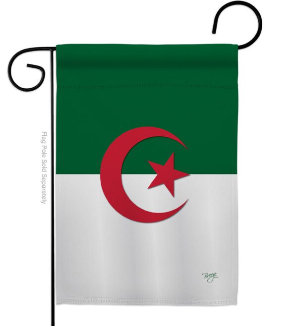 Algeria - Nationality Flags of the World Vertical Impressions Decorative Flags HG108216 Made In USA - Image 2