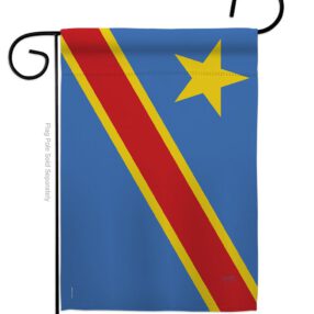 DR Congo - Nationality Flags of the World Vertical Impressions Decorative Flags HG108291 Made In USA