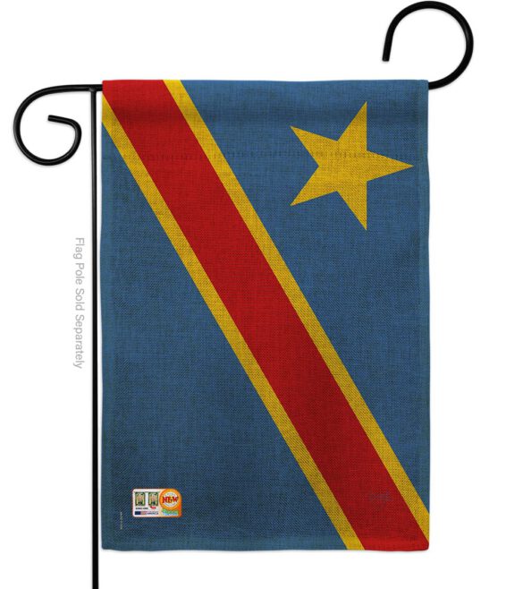 DR Congo - Nationality Flags of the World Vertical Impressions Decorative Flags HG108291 Made In USA - Image 8