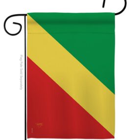 Congo - Nationality Flags of the World Vertical Impressions Decorative Flags HG108293 Made In USA