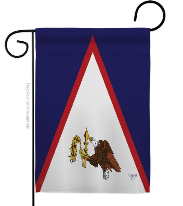 American Samoa - Nationality Flags of the World Vertical Impressions Decorative Flags HG108360 Made In USA - Image 2