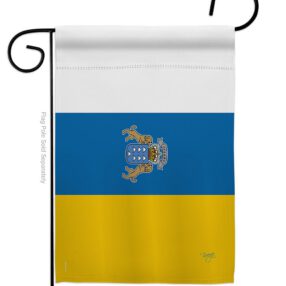 Canary Islands - Nationality Flags of the World Vertical Impressions Decorative Flags HG108375 Made In USA