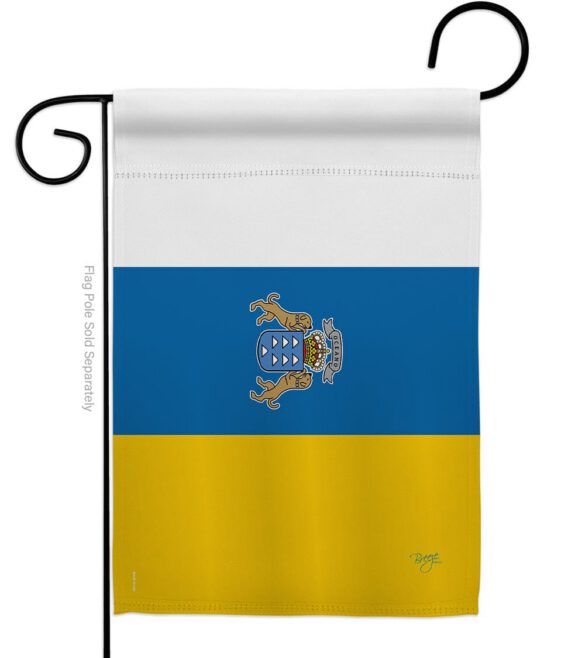 Canary Islands - Nationality Flags of the World Vertical Impressions Decorative Flags HG108375 Made In USA