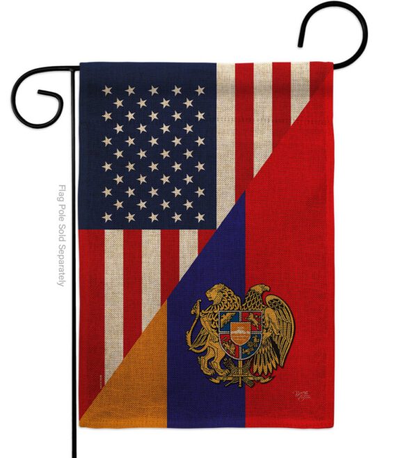Armenia US Friendship - Nationality Flags of the World Vertical Impressions Decorative Flags HG108482 Made In USA - Image 12