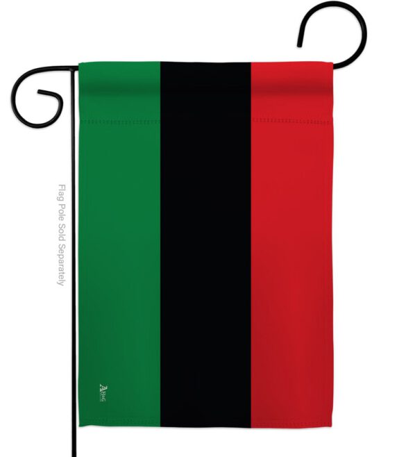 African American - Nationality Flags of the World Vertical Impressions Decorative Flags HG140001 Made In USA - Image 2