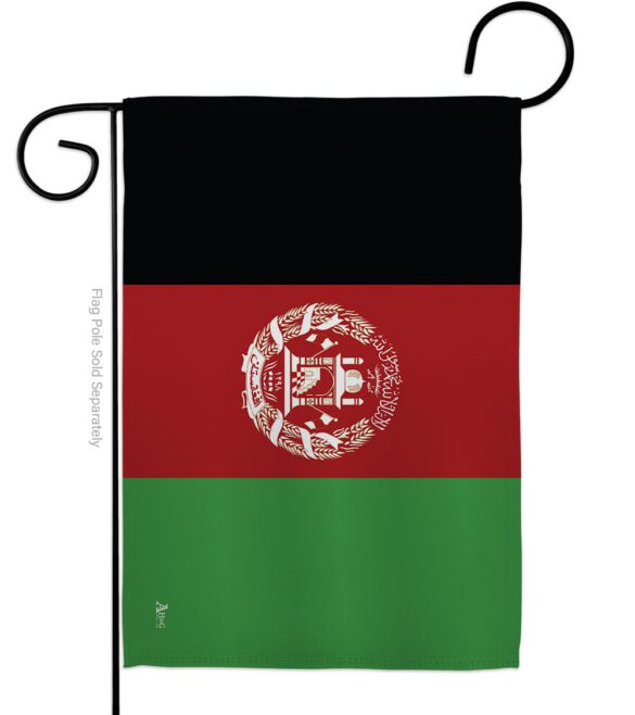 Afghanistan - Nationality Flags of the World Vertical Impressions Decorative Flags HG140002 Made In USA - Image 2