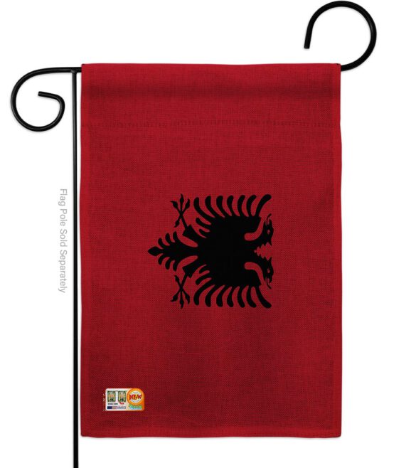Albania - Nationality Flags of the World Vertical Impressions Decorative Flags HG140003 Made In USA - Image 9