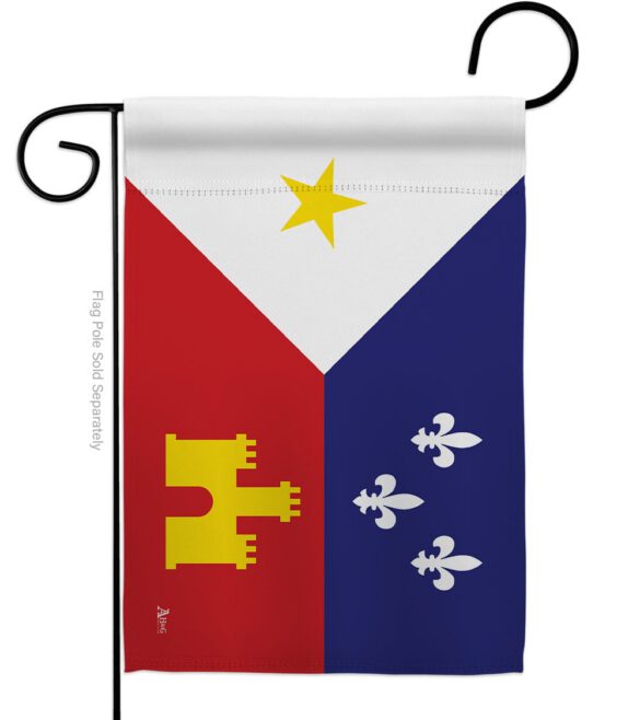 Acadiana - Nationality Flags of the World Vertical Impressions Decorative Flags HG140004 Made In USA - Image 2