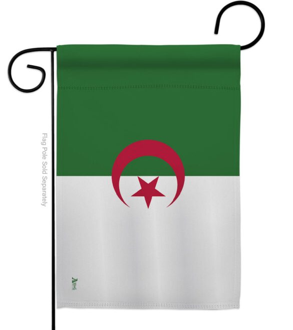 Algeria - Nationality Flags of the World Vertical Impressions Decorative Flags HG140005 Made In USA - Image 2