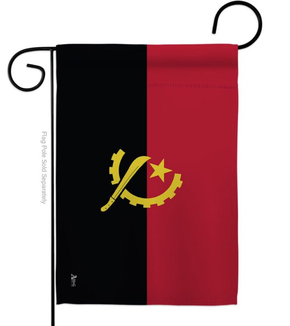 Angola - Nationality Flags of the World Vertical Impressions Decorative Flags HG140007 Made In USA - Image 2
