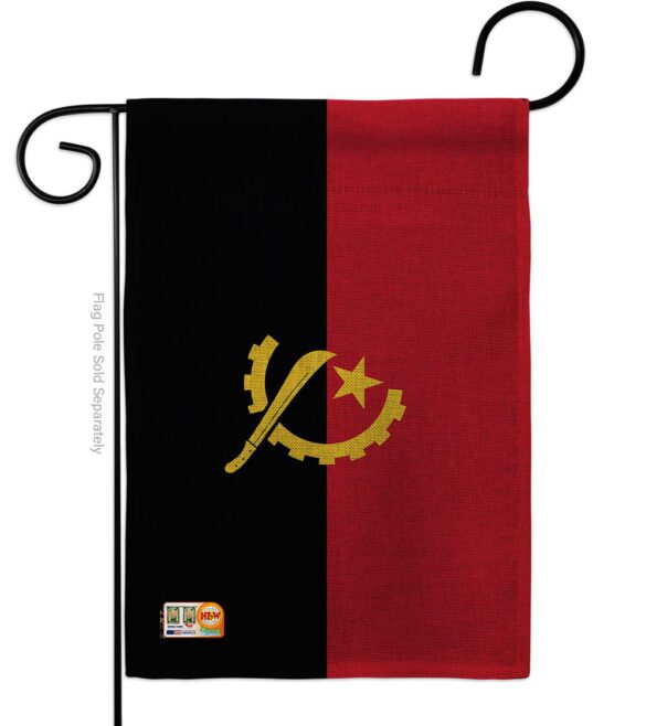Angola - Nationality Flags of the World Vertical Impressions Decorative Flags HG140007 Made In USA - Image 9