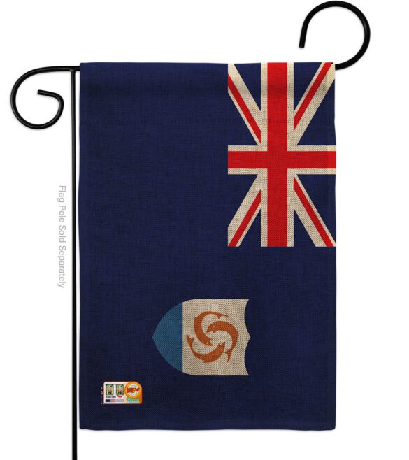 Anguilla - Nationality Flags of the World Vertical Impressions Decorative Flags HG140008 Made In USA - Image 9