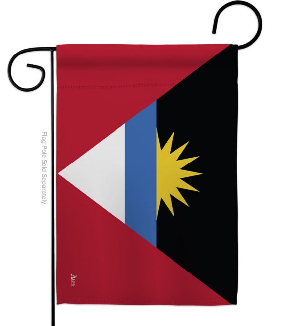 Antigua & Barbuda - Nationality Flags of the World Vertical Impressions Decorative Flags HG140009 Made In USA - Image 2