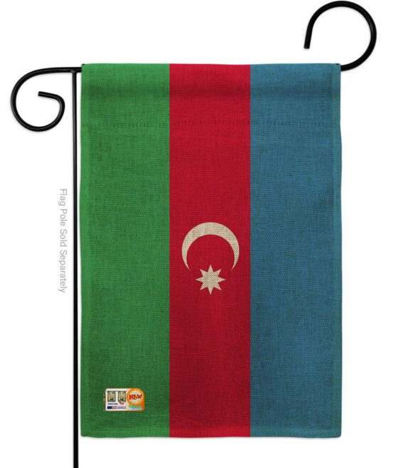 Azerbaijan - Nationality Flags of the World Vertical Impressions Decorative Flags HG140018 Made In USA - Image 9