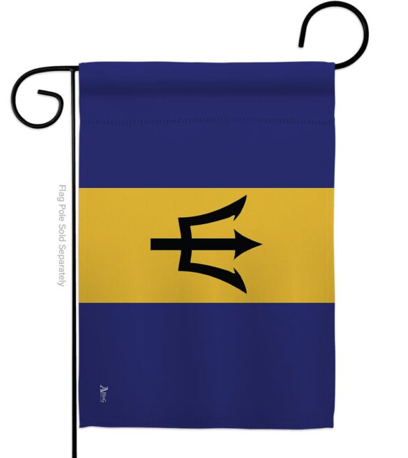 Barbados - Nationality Flags of the World Vertical Impressions Decorative Flags HG140023 Made In USA - Image 2