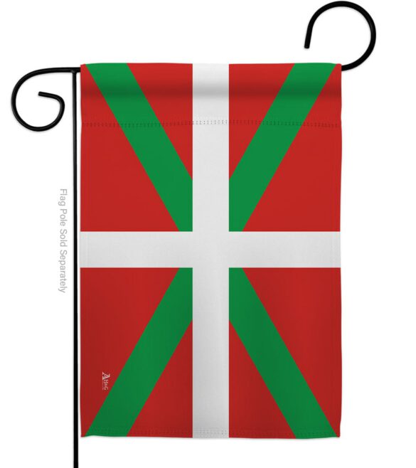 Basque Lands - Nationality Flags of the World Vertical Impressions Decorative Flags HG140024 Made In USA - Image 2