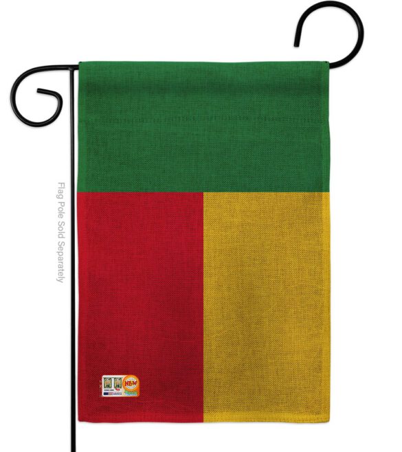 Benin - Nationality Flags of the World Vertical Impressions Decorative Flags HG140029 Made In USA - Image 8