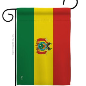 Bolivia - Nationality Flags of the World Vertical Impressions Decorative Flags HG140033 Made In USA