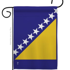 Bosnia-Herzegovina - Nationality Flags of the World Vertical Impressions Decorative Flags HG140034 Made In USA