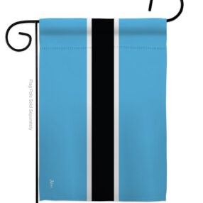 Botswana - Nationality Flags of the World Vertical Impressions Decorative Flags HG140035 Made In USA