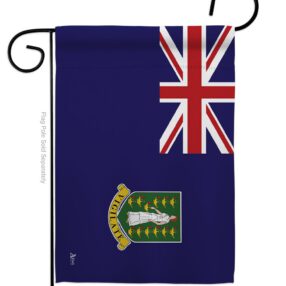 British Virgin Islands - Nationality Flags of the World Vertical Impressions Decorative Flags HG140036 Made In USA