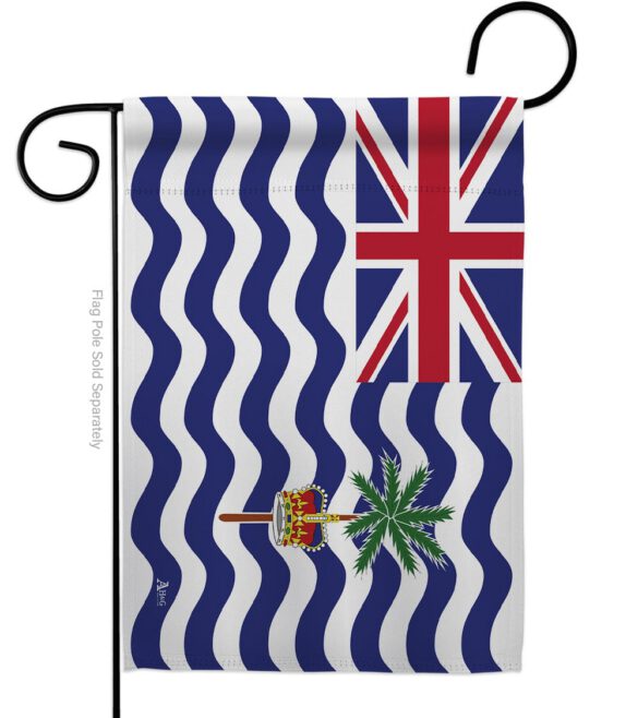 British Indian Ocean Territory - Nationality Flags of the World Vertical Impressions Decorative Flags HG140038 Made In USA