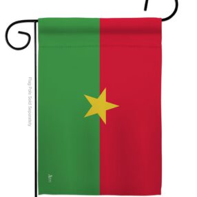 Burkina Faso - Nationality Flags of the World Vertical Impressions Decorative Flags HG140041 Made In USA