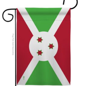 Burundi - Nationality Flags of the World Vertical Impressions Decorative Flags HG140043 Made In USA