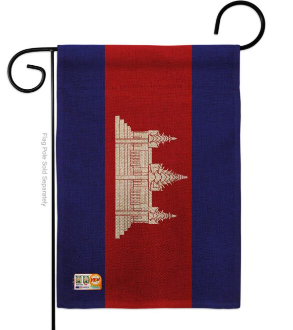 Cambodia - Nationality Flags of the World Vertical Impressions Decorative Flags HG140044 Made In USA - Image 8