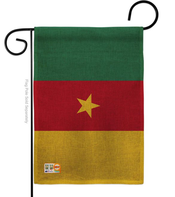 Cameroon - Nationality Flags of the World Vertical Impressions Decorative Flags HG140045 Made In USA - Image 8