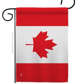 Canada - Nationality Flags of the World Vertical Impressions Decorative Flags HG140046 Made In USA