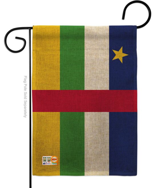 Central African Rep. - Nationality Flags of the World Vertical Impressions Decorative Flags HG140049 Made In USA - Image 8