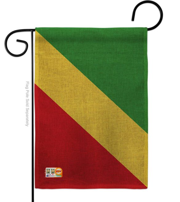 Congo-Republic - Nationality Flags of the World Vertical Impressions Decorative Flags HG140058 Made In USA - Image 8
