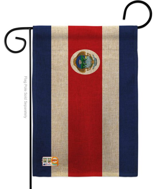 Costa Rica - Nationality Flags of the World Vertical Impressions Decorative Flags HG140060 Made In USA - Image 8