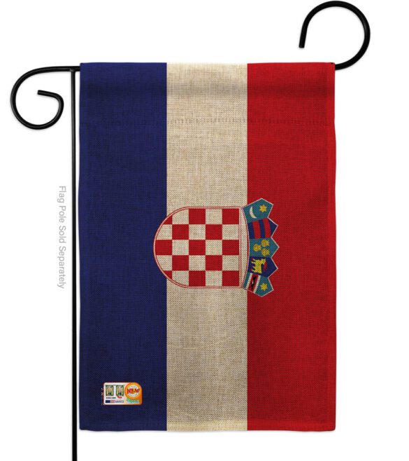 Croatia - Nationality Flags of the World Vertical Impressions Decorative Flags HG140061 Made In USA - Image 8
