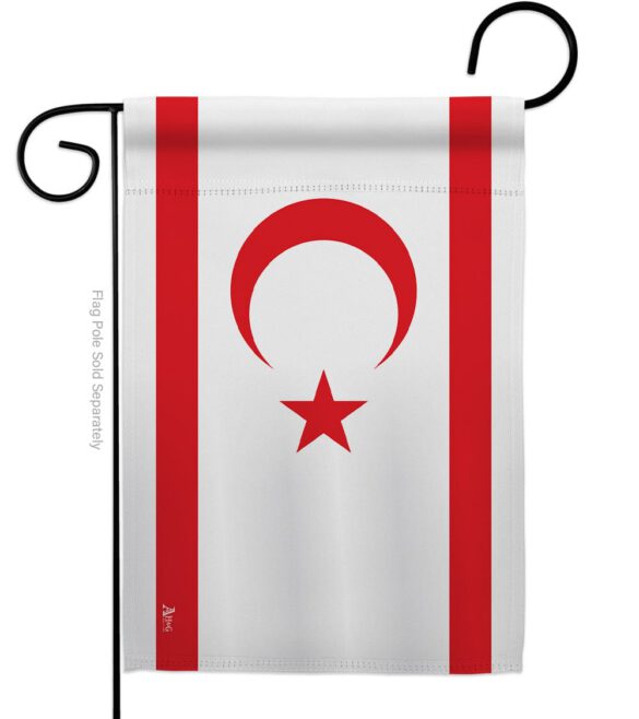 Cyprus Northern - Nationality Flags of the World Vertical Impressions Decorative Flags HG140065 Made In USA