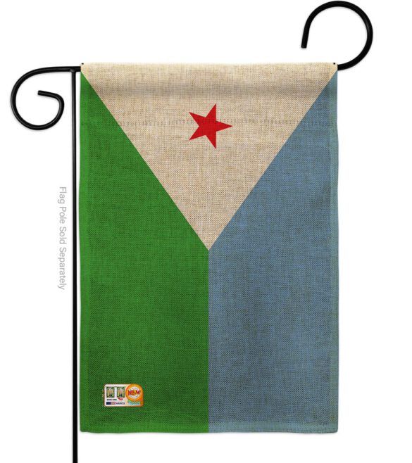 Djibouti - Nationality Flags of the World Vertical Impressions Decorative Flags HG140068 Made In USA - Image 8