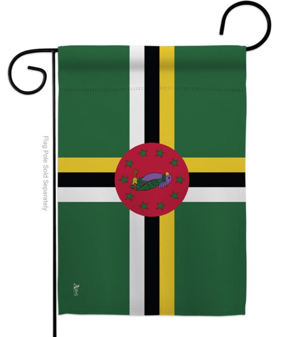 Dominica - Nationality Flags of the World Vertical Impressions Decorative Flags HG140069 Made In USA