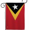 East Timor - Nationality Flags of the World Vertical Impressions Decorative Flags HG140072 Made In USA