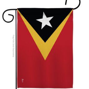 East Timor - Nationality Flags of the World Vertical Impressions Decorative Flags HG140072 Made In USA