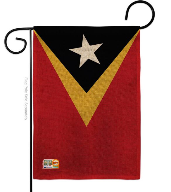 East Timor - Nationality Flags of the World Vertical Impressions Decorative Flags HG140072 Made In USA - Image 8