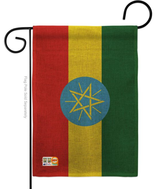 Ethiopia - Nationality Flags of the World Vertical Impressions Decorative Flags HG140080 Made In USA - Image 8