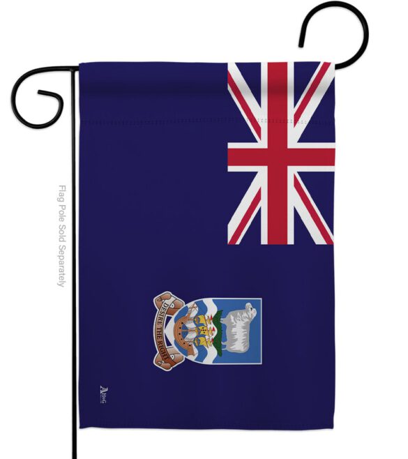 Falkland Islands - Nationality Flags of the World Vertical Impressions Decorative Flags HG140082 Made In USA