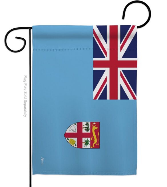 FIJI - Nationality Flags of the World Vertical Impressions Decorative Flags HG140084 Made In USA